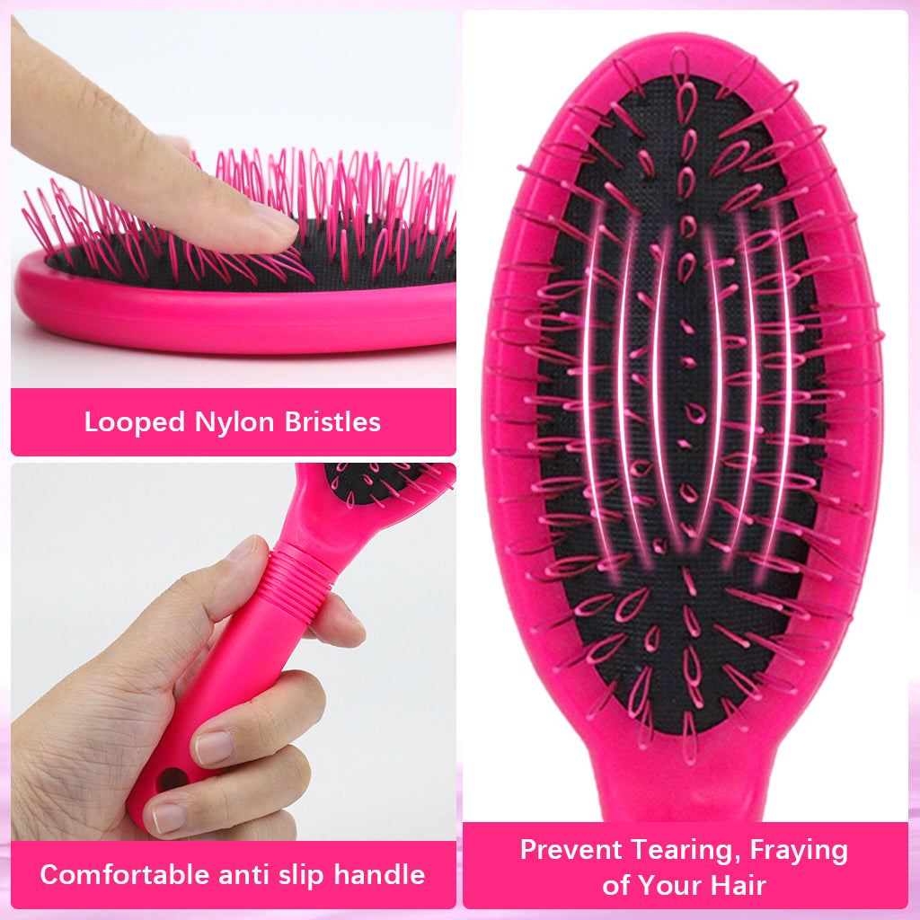 MAYCREATE Wig Brush Comb Professional Extension Brush with Ergonomic Travel Size Design for Human MAYCREATE Wig Brush Comb Professional Extension Brush with Ergonomic Travel Size Design for Human